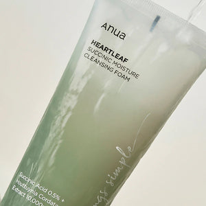 [1+1] Anua Heartleaf Succinic Moisture Cleansing Foam 150ml