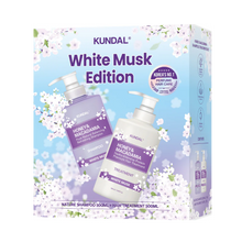 Load image into Gallery viewer, KUNDAL Honey &amp; Macadamia White Musk Edition [Shampoo 500ml +Treatment 500ml]