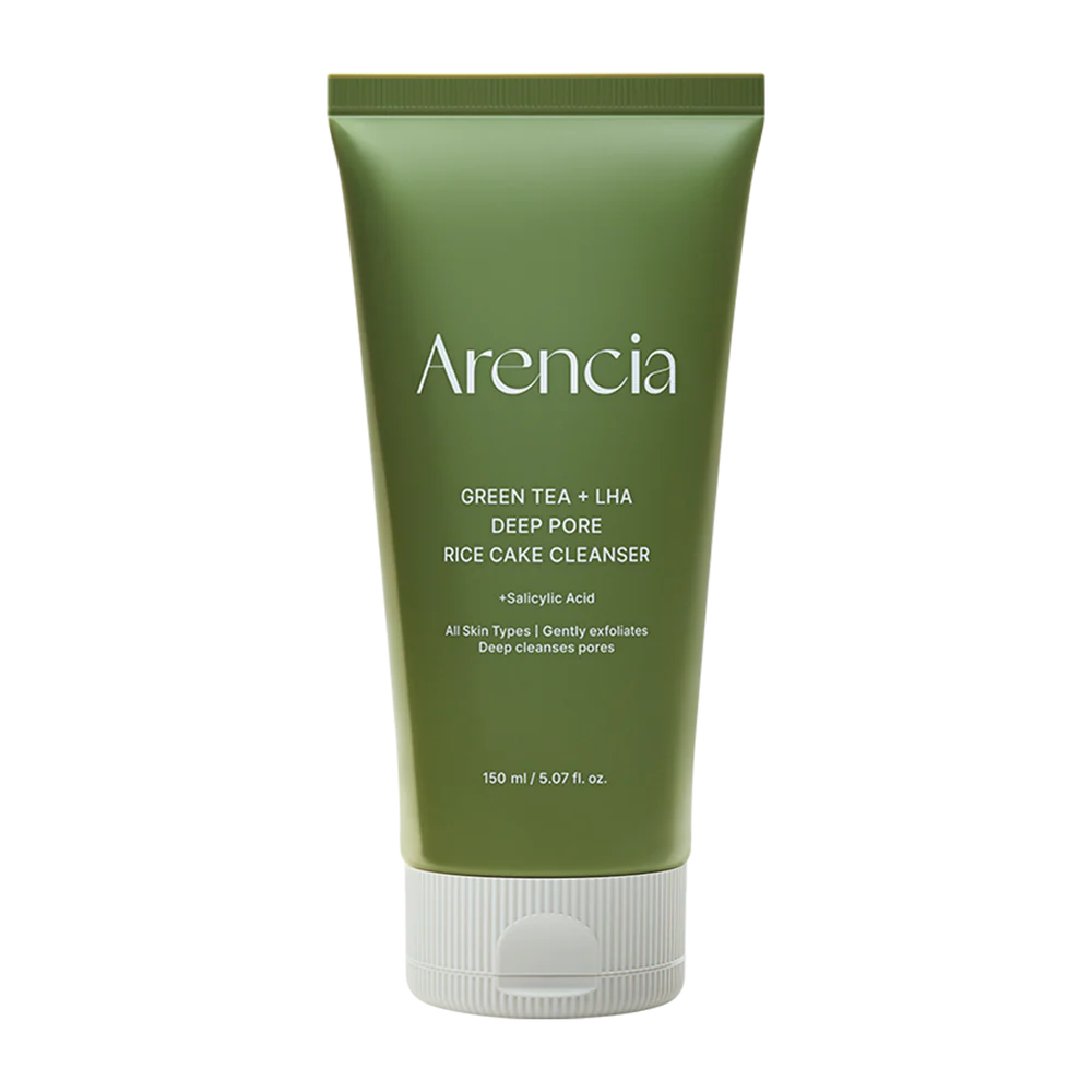 Arencia Green Tea + LHA Deep Pore Rice Cake Cleanser 150ml