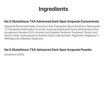 Load image into Gallery viewer, Numbuzin No.5 Glutathione TXA Advanced Dark Spot Ampoule Concentrate 10g+0.7g