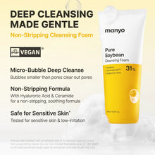 Load image into Gallery viewer, manyo Pure Soy Bean Cleansing Foam 120ml