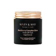 Load image into Gallery viewer, Mary&amp;May Blackberry Complex Glow Washoff Pack 125g