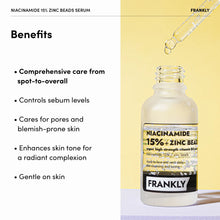 Load image into Gallery viewer, FRANKLY Niacinamide 15% Zinc Beads Serum 30ml