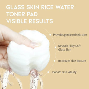 OOTD Beauty Glass Skin Rice Water Toner Pad 70EA