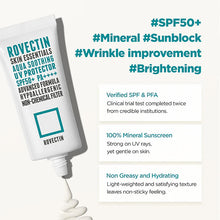 Load image into Gallery viewer, Rovectin Skin Essentials Aqua Soothing UV Protector 50ml SPF 50+ PA++++ Exp:01/09/2024