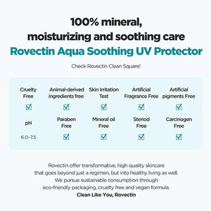 Rovectin Skin Essentials Aqua Soothing UV Protector 50ml SPF 50+ PA++++ Exp:01/09/2024
