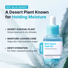 Load image into Gallery viewer, Sungboon Editor Blue Agave Hyal-Ion Hydrating Ampoule 40ml