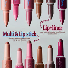 Load image into Gallery viewer, fwee Long-Lasting Dual Coloring Stick Lip+Liner 1.2g - [6 Colors]
