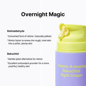 [1+1] By Wishtrend Vitamin A-mazing Bakuchiol Night Cream 30ml