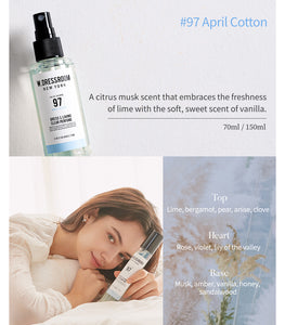 W.DRESSROOM Dress & Living Clear Perfume No.97 April Cotton 70ml