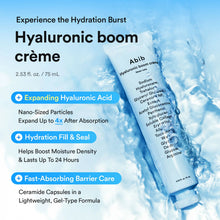Load image into Gallery viewer, Abib Hyaluronic boom crème Water tube 75ml