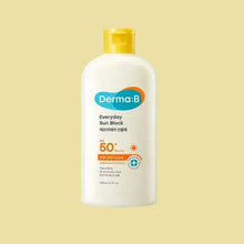 Load image into Gallery viewer, Derma:B sun block bottle on a white background