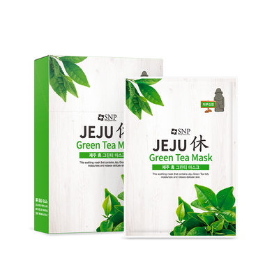 SNP Jeju Rest Green Tea Mask 10EA