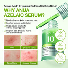 Load image into Gallery viewer, Anua Azelaic Acid 10 Hyaluron Redness Soothing Serum 30ml Double Pack