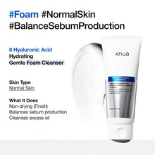 Load image into Gallery viewer, Anua 8 Hyaluronic Acid Moisturizing Gentle Gel Cleanser 150ml