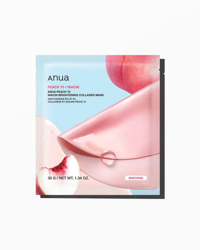 Anua Peach 70 Niacin Brightening Collagen Mask 4EA