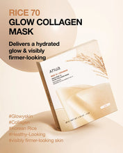 Load image into Gallery viewer, Anua Rice 70 Glow Collagen Mask 4EA