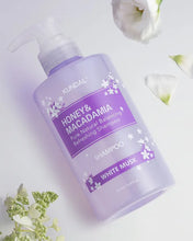Load image into Gallery viewer, KUNDAL Honey &amp; Macadamia White Musk Edition [Shampoo 500ml +Treatment 500ml]