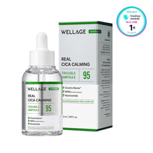 Load image into Gallery viewer, Wellage Real Cica Calming 95 Trouble Ampoule 50ml