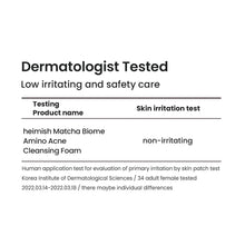 Load image into Gallery viewer, Heimish Matcha Biome Amino Acne Cleansing Foam 150ml