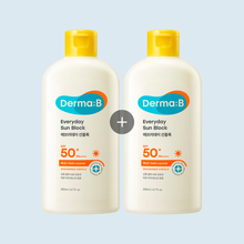 Load image into Gallery viewer, Derma:B Everyday Sun Block 200ml Double Pack