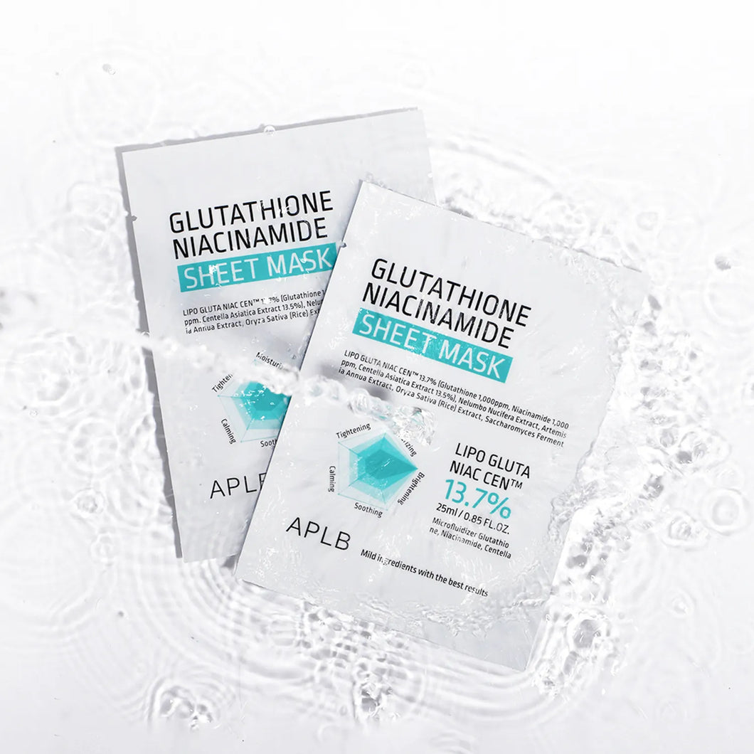 APLB Glutathione Niacinamide Sheet Mask 10EA