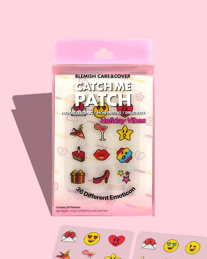 CATCH ME PATCH Emoticon Pink - Holiday Vibes