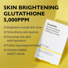 Load image into Gallery viewer, Genabelle Glutathione Brightening Ampoule Mask 5EA