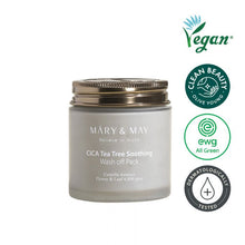 Load image into Gallery viewer, Mary&amp;May CICA Tea Tree Soothing Wash Off Pack 125g
