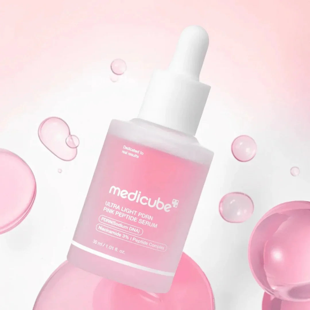 MEDICUBE PDRN Pink Peptide Serum Ultra Light 30ml – SoKoSkins