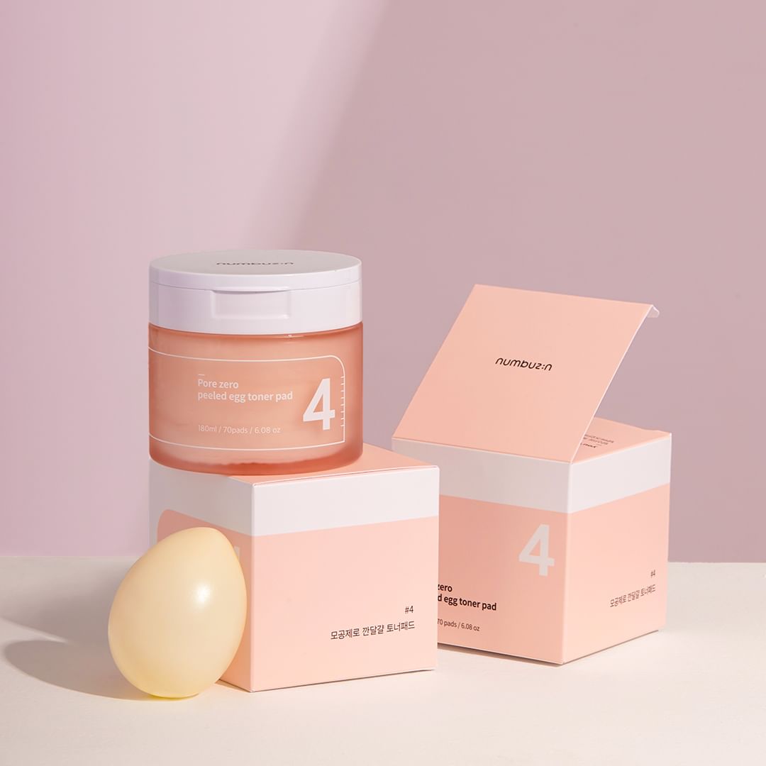 Numbuzin No.4 Pore Zero Peeled Egg Toner Pad 190ml/70EA
