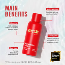 Load image into Gallery viewer, Tovegan Color Food Series Red Remedy Toner 150ml