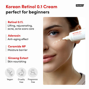 FRANKLY Retinol 0.1 Wrinkle Repair Cream 30ml Exp 2026 03 06