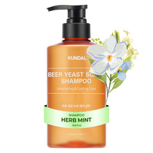 Load image into Gallery viewer, KUNDAL Beer Yeast Scalp Shampoo 500ml #Herb Mint