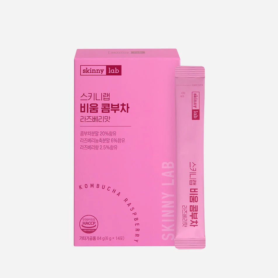 Skinnylab Kombucha Raspberry Flavor 14EA