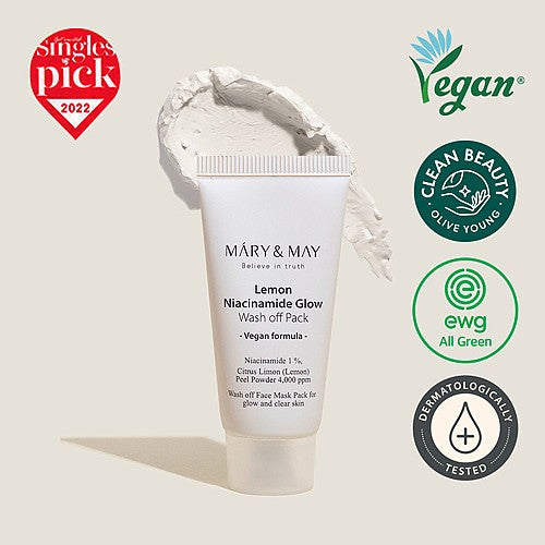 Mary&May Lemon Niacinamide Glow Wash Off Pack 30g