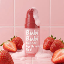 Load image into Gallery viewer, Unpa Bubi Bubi Bubble Lip Scrub 10ml #Red