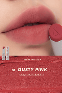rom&nd ZERO MATTE LIPSTICK #01 Dusty Pink