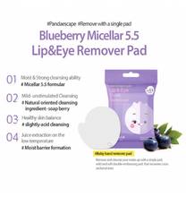 Load image into Gallery viewer, 20230112 - Frudia Blueberry Micellar 5.5 Lip&amp;Eye Remover Pad 30EA