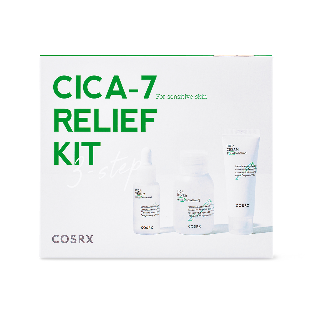 Cosrx CICA-7 RELIEF KIT- 3 step