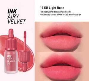 Peripera Ink Airy Velvet #19 Elf Light Rose