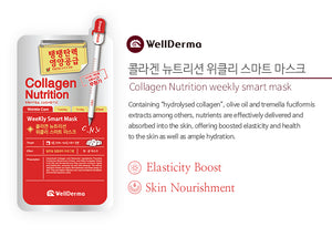 WellDerma Collagen Nutrition Weekly Smart Mask 10EA