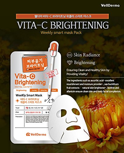 WellDerma Weekly Smart Mask Vita-C Brightening 10EA