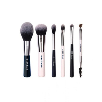 CORINGCO Marine Blue Make Up Brush Collection 6P