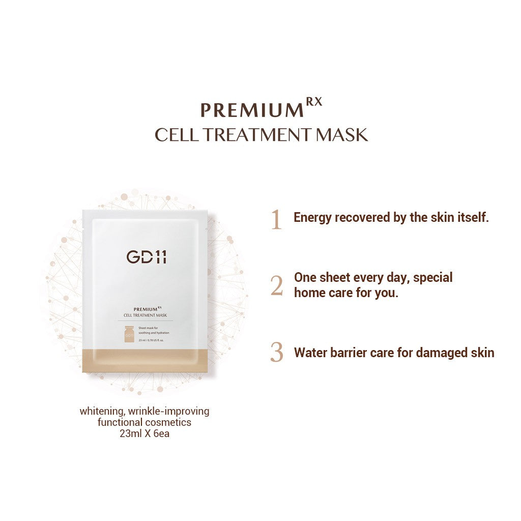 GD11 Premium RX Cell Treatment Mask 6EA - Exp 11.11.2023 – SoKoSkins