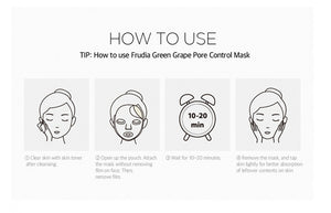 FRUDIA Green Grape Pore Control Sheet Mask (5pcs)