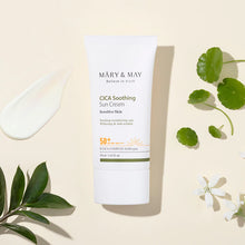 Load image into Gallery viewer, [1+1] Mary&amp;May CICA Soothing Sun Cream SPF50+ PA++++ 50ml