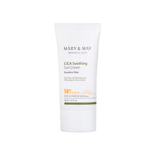 Load image into Gallery viewer, Mary&amp;May CICA Soothing Sun Cream SPF50+ PA++++ 50ml