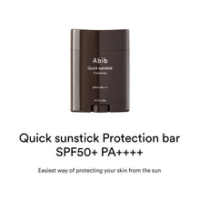 Load image into Gallery viewer, Abib Quick Sunstick Protection Bar SPF50+ PA++++ 22g
