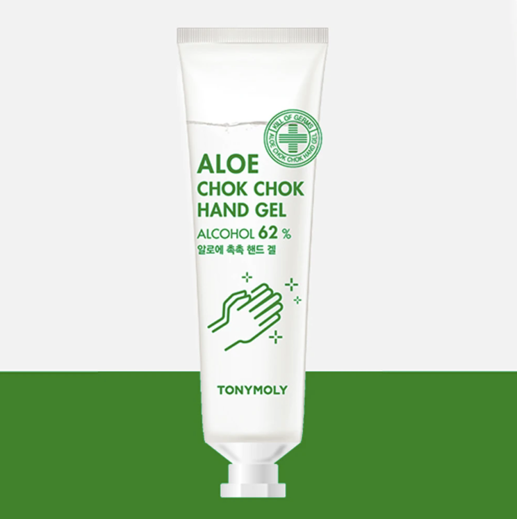 Tonymoly 62% Alcohol Aloe Chok Chok Hand Sanitizing Gel 30ml – SoKoSkins